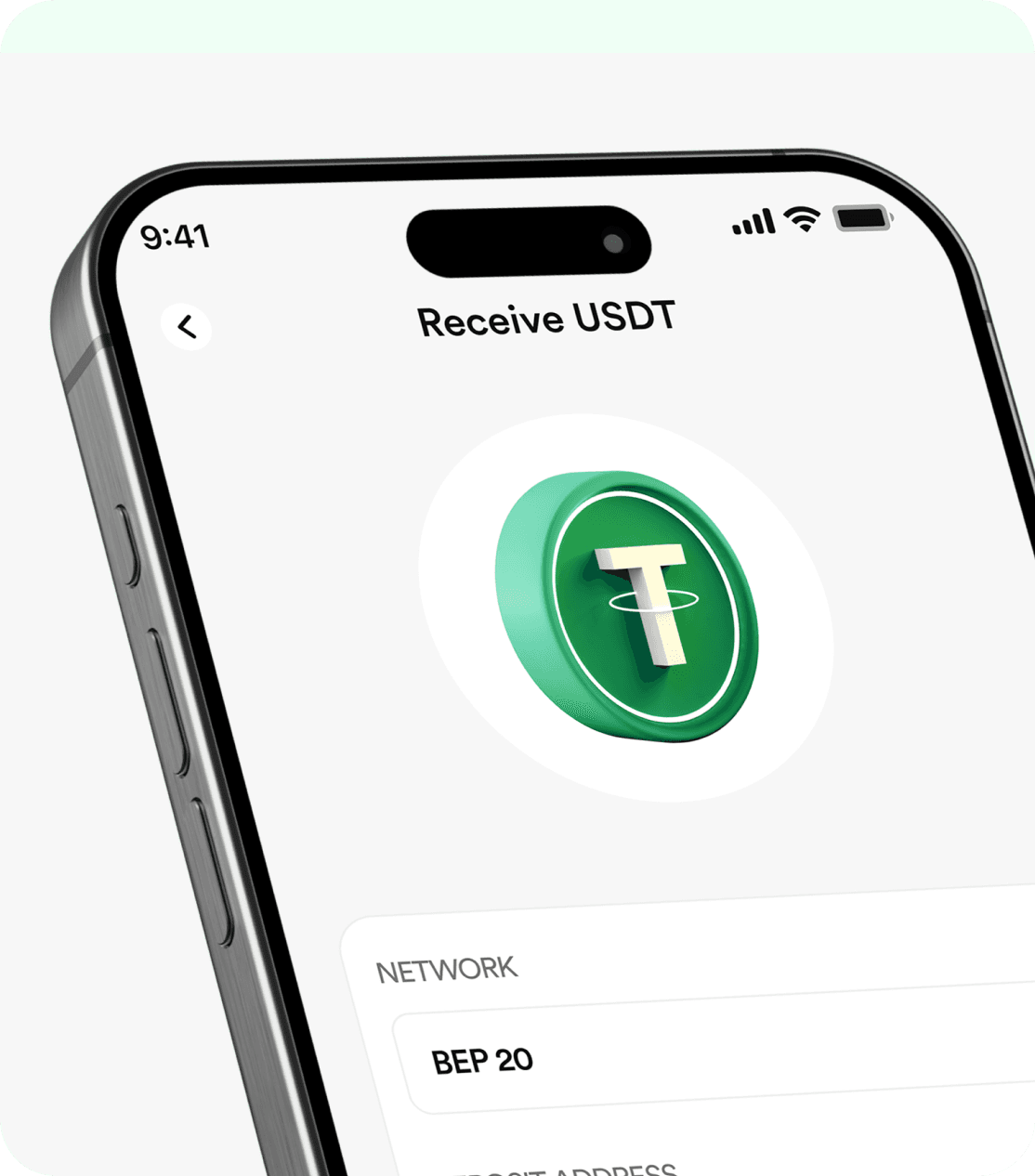FlipEx app interface for Receiving USD Coin (USDC) to Naira in Nigeria